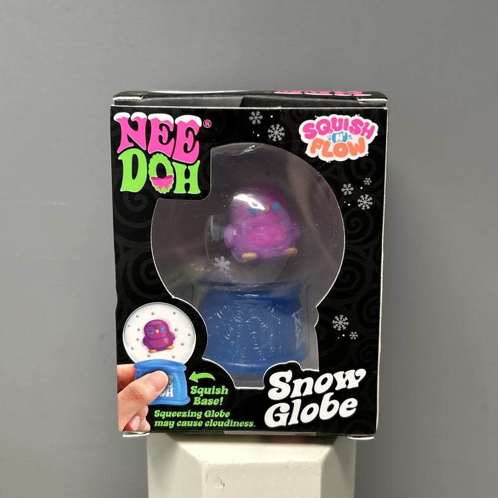 Authentic Schylling Nee Doh Snow Globe Squish 'N' Flow Squishy the Penguin